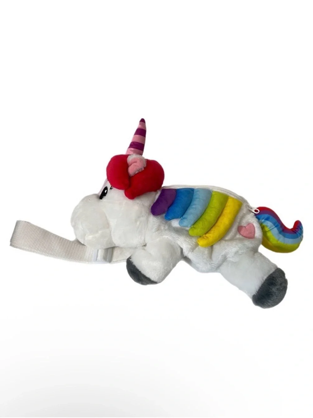 Disney Parks Inside Out Rainbow Unicorn Plush Backpack